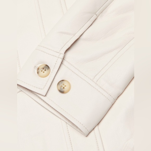 NWT Wilfred Autumn Shirt Jacket Vegan Leather colour Birch size L - Picture 7 of 12